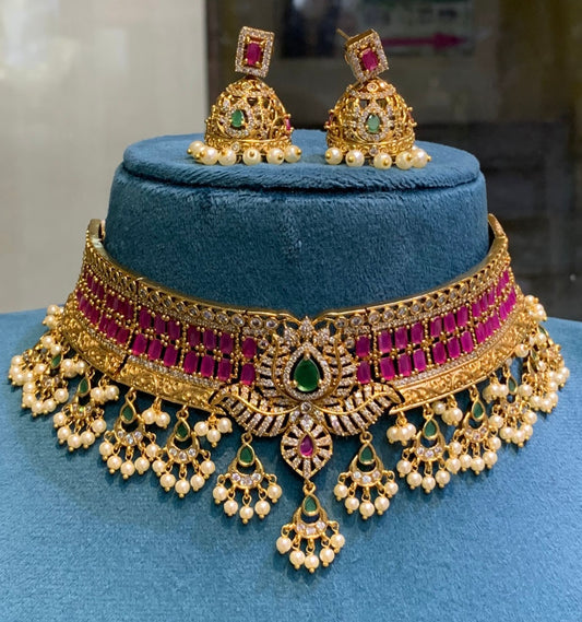 Nayantara Necklace & Earrings Set