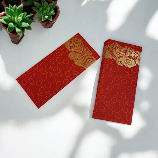 Envelope Floral - Pack of 10 (Red)